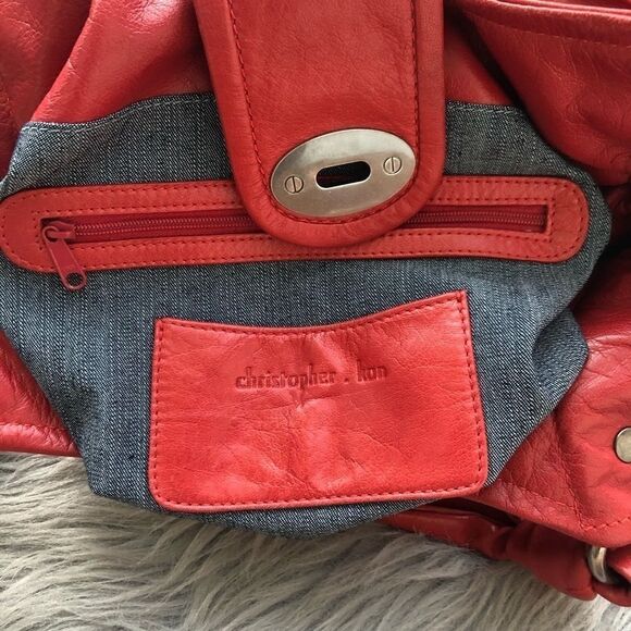 christopher Kon Genuine Leather Hobo Bag - Picture 9 of 16